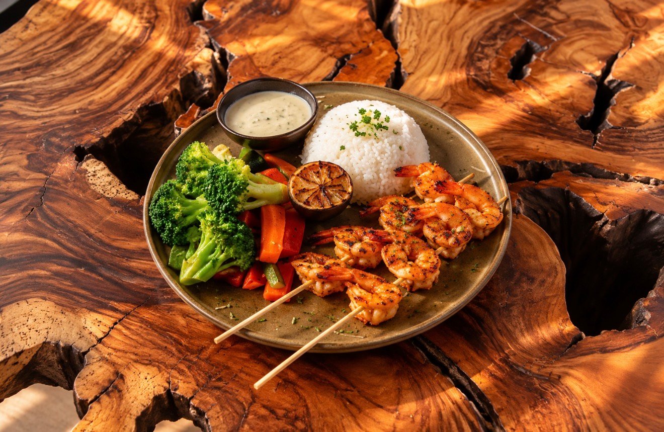 Grilled shrimp